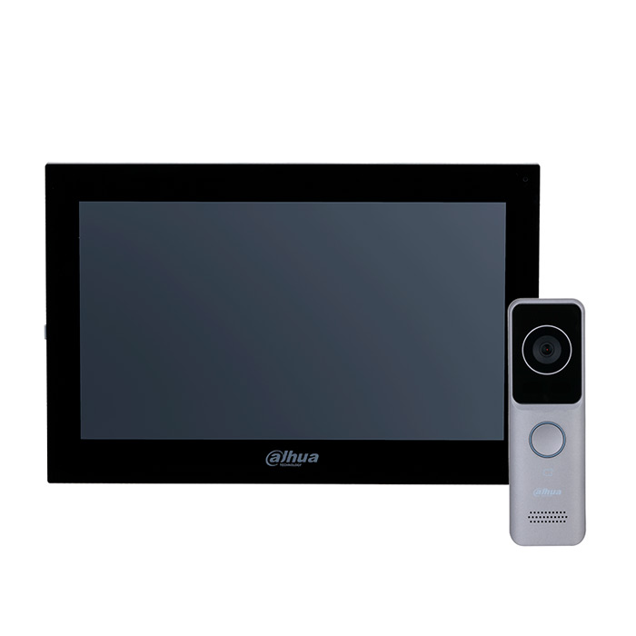 Комплект відеодомофону Dahua DHI-VTH5341G-W + DHI-VTO2311R-WP
