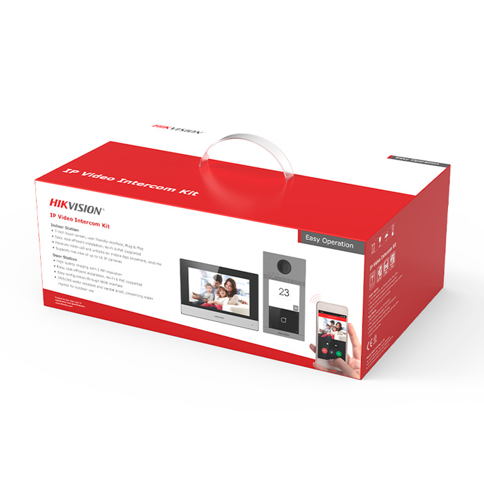 Комплект відеодомофону Hikvision DS-KIS604-P