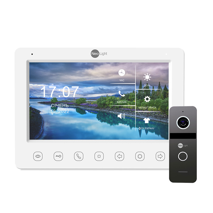 Комплект відеодомофону NeoLight Kappa HD Kit Graphite