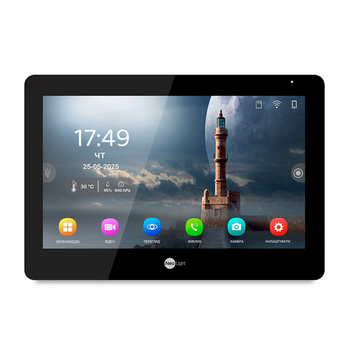 Відеодомофон NeoLight Mezzo Hybrid Black