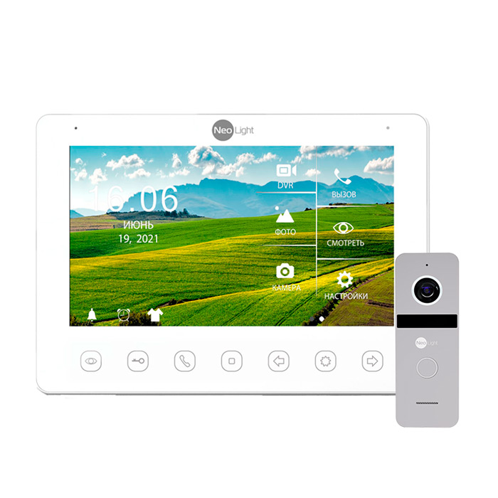 Комплект видеодомофона NeoLight NeoKIT HD + Silver