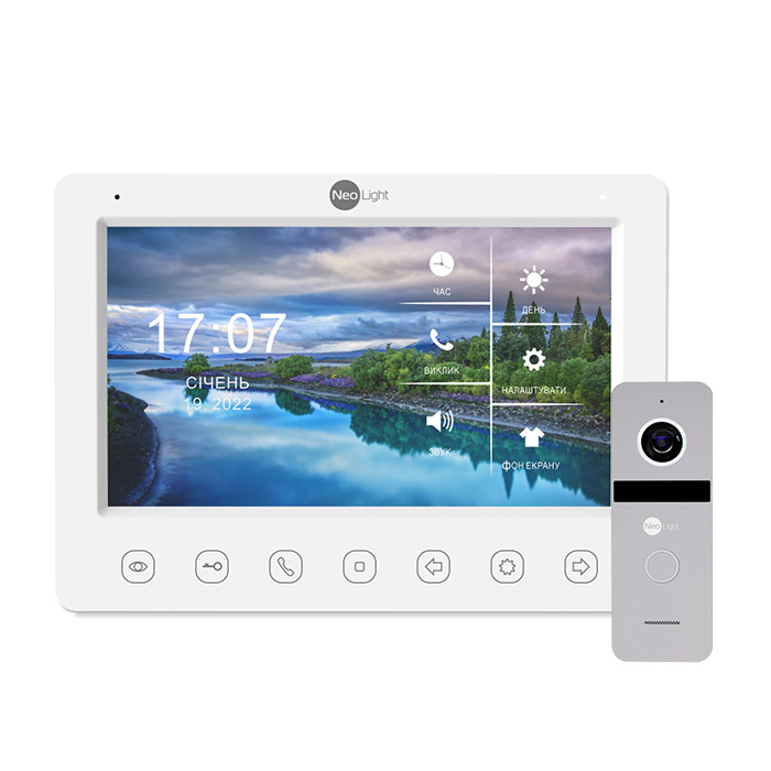 Комплект відеодомофону NeoLight Kappa HD Kit Silver