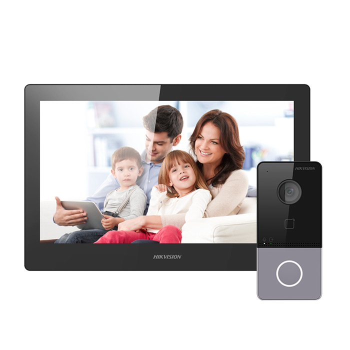 Комплект відеодомофону Hikvision DS-KH8520-WTE1 + DS-KV6113-WPE1