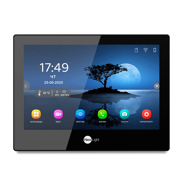 Відеодомофон NeoLight Alpha Hybrid Black