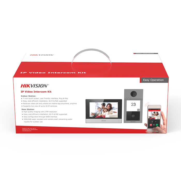 Комплект відеодомофону Hikvision DS-KIS604-P