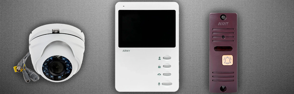 Комплект відеодомофону ARNY AVD-410 + ARNY AVP-05